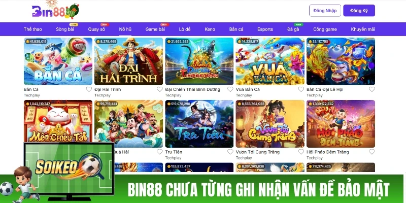 BIN88 - Chất Lượng Lượng Thực Tế Có Xứng Đáng Với Lời Đồn? BIN88 chưa từng ghi nhận các vấn đề về bảo mật