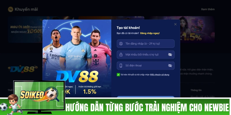 Hướng dẫn từng bước trải nghiệm cho newbie