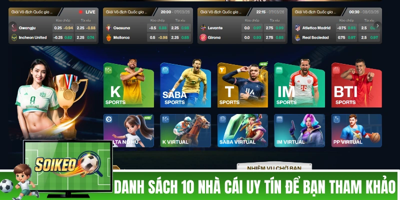 Danh sách 10 nhà cái uy tín để bạn tham khảo