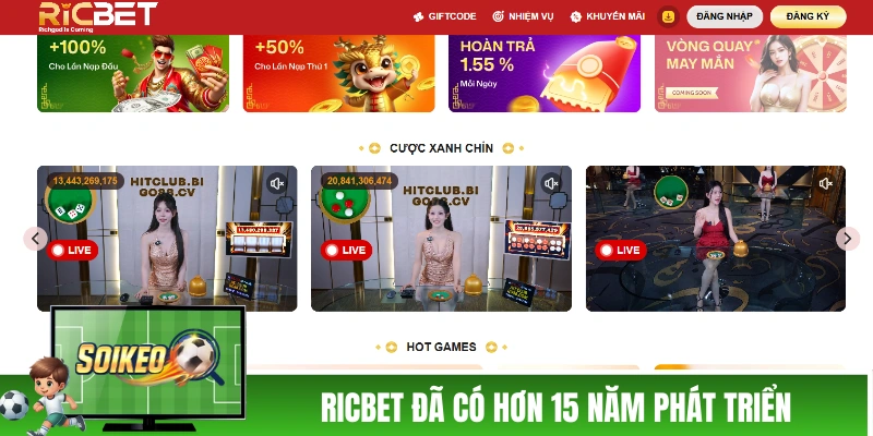 RICBET - Thương Hiệu Nhà Cái 15 Năm Tuổi Liệu Còn Đứng Vững? RICBET đã có hơn 15 năm phát triển