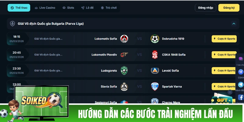 Hướng dẫn các bước trải nghiệm lần đầu