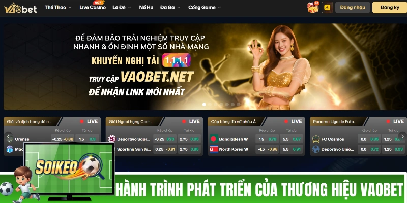 VAOBET - Nhà Cái Uy Tín, Chất Lượng Siêu Chuẩn Theo Châu Âu Hành trình phát triển của thương hiệu VAOBET